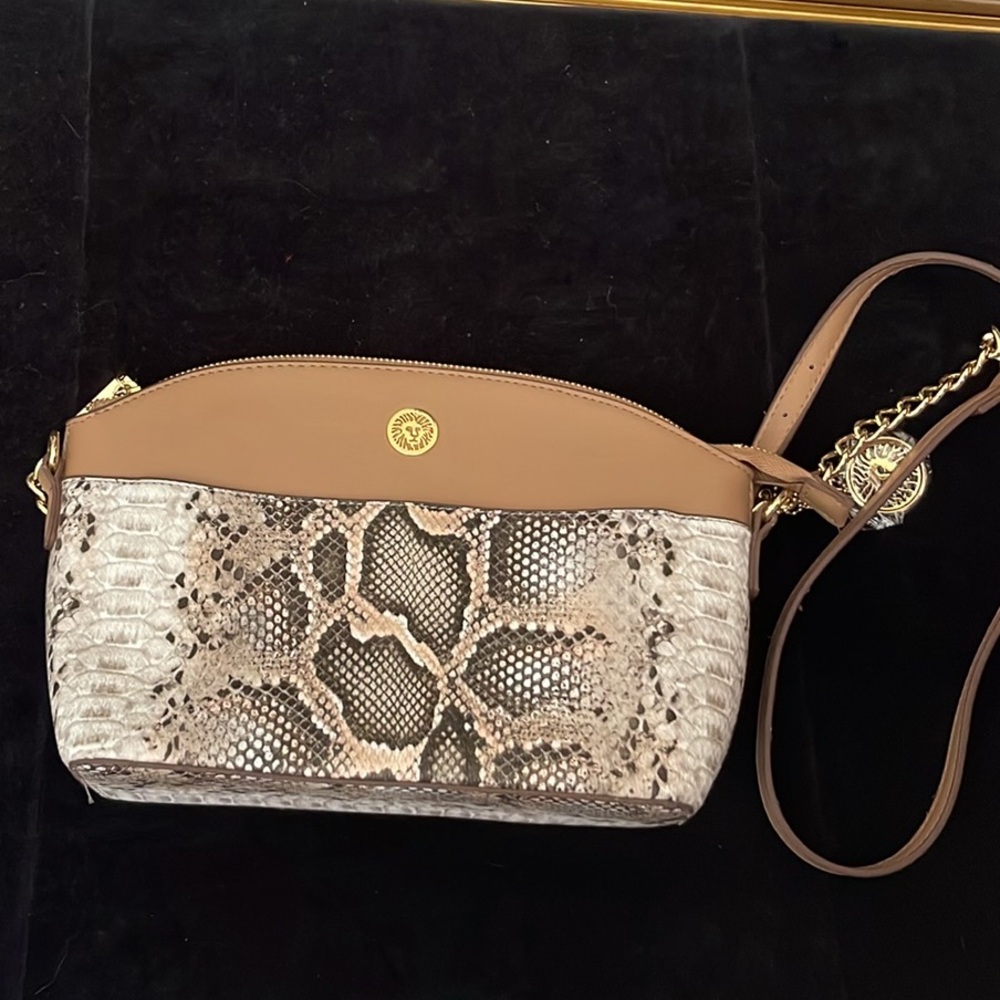 Anne Klein Nwot Python Embossed Faux Leather Cros… - image 2